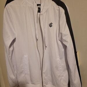Rocawear White and Black Bomber Jacket